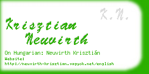 krisztian neuvirth business card